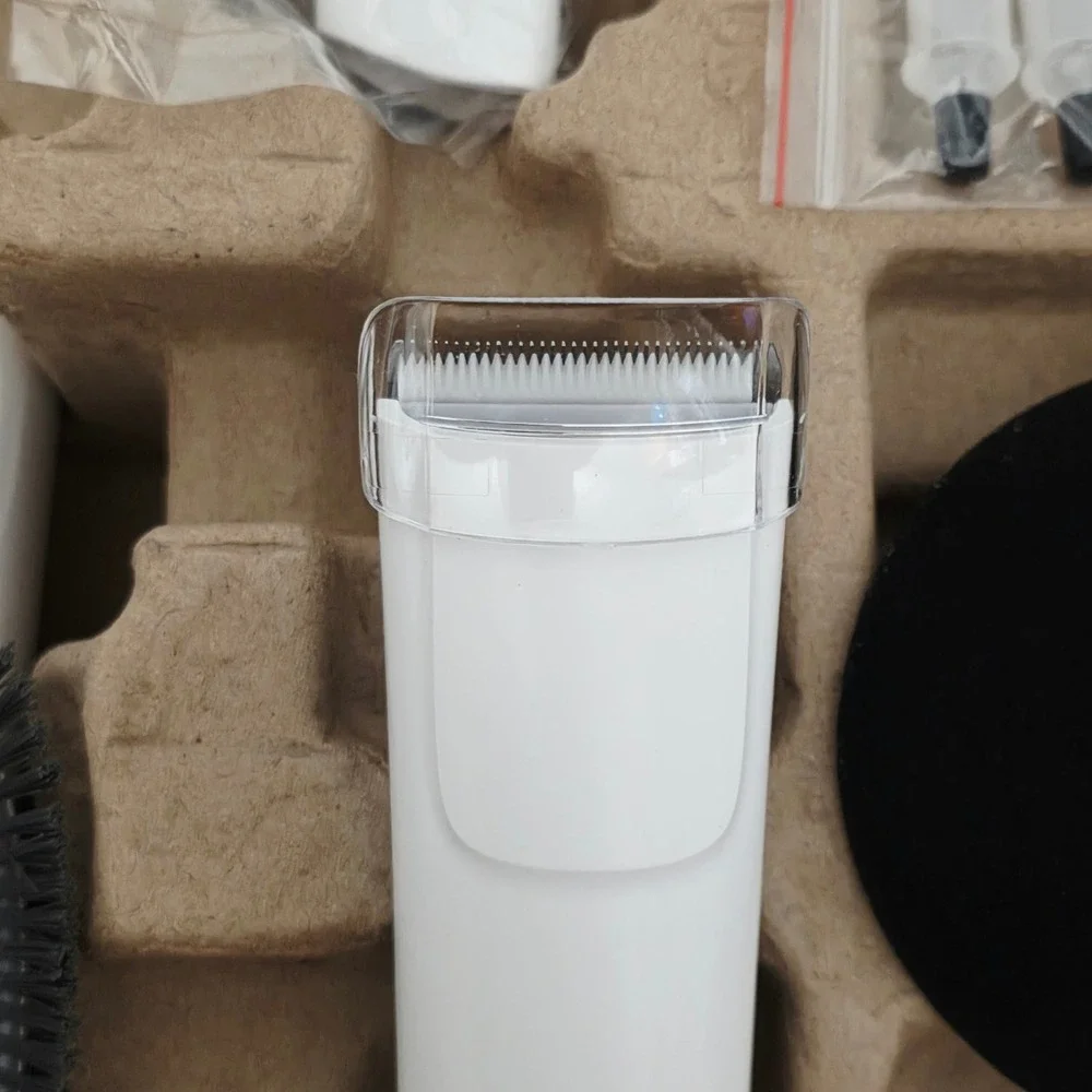 Pet Grooming Vacuum Kit with Clippers, Professional Dog Cat Grooming Tools White
